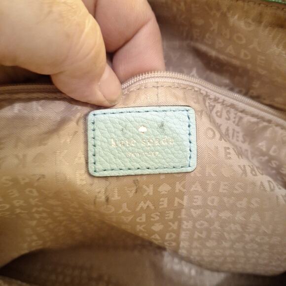 KATE SPADE Rachelle Astor Court Quilted Leather Bag Hydrangia Blue - Picture 6 of 6